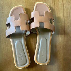 New Hermes Oran Sandals price FIRM.